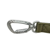 BTactical™ Extra-Strong Nylon Carabiner Clip Dog Lead | Khaki Green 120cm Dog Lead
