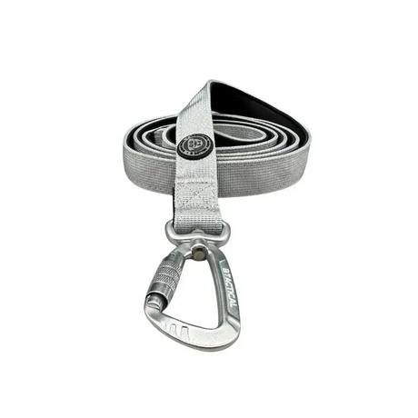 BTactical™ Extra-Strong Nylon Carabiner Clip Dog Lead | Misty Grey 120cm Dog Lead