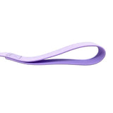 A soft lavender btactical lead with reinforced stitching and a pvc frog clip featuring an anti-tangle swivel buckle