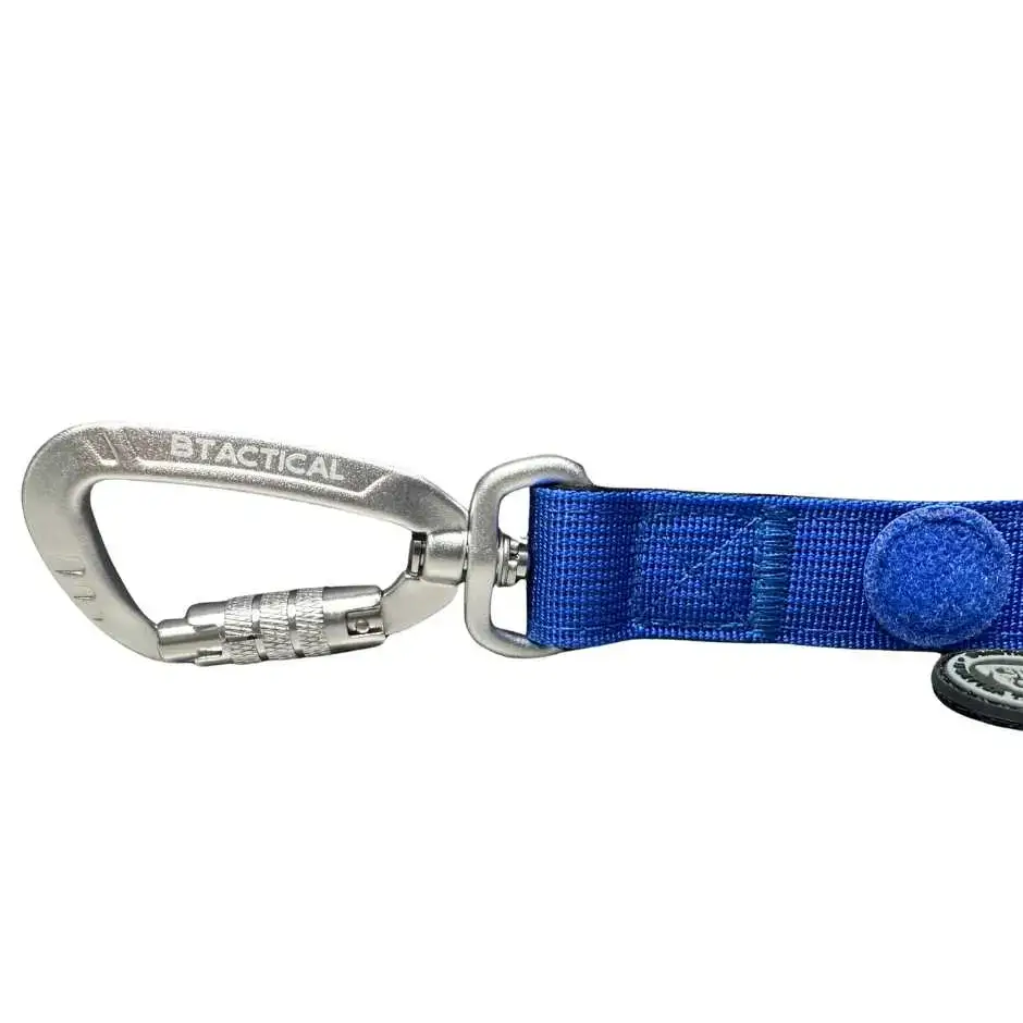 BTactical™ Nylon Carabiner Clip Dog Lead | Extra-Strong Anti Tangle - Royal Blue 120cm Dog Lead