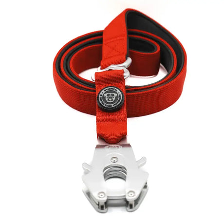 BTactical™ Nylon Frog Clip Dog Lead | Extra-Strong Anti Tangle - Citrus Red 100cm Dog Lead