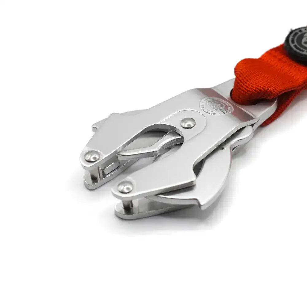 BTactical™ Nylon Frog Clip Dog Lead | Extra-Strong Anti Tangle - Citrus Red 100cm Dog Lead