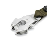 BTactical™ Nylon Frog Clip Dog Lead | Extra-Strong Anti Tangle - Khaki Green 100cm Dog Lead