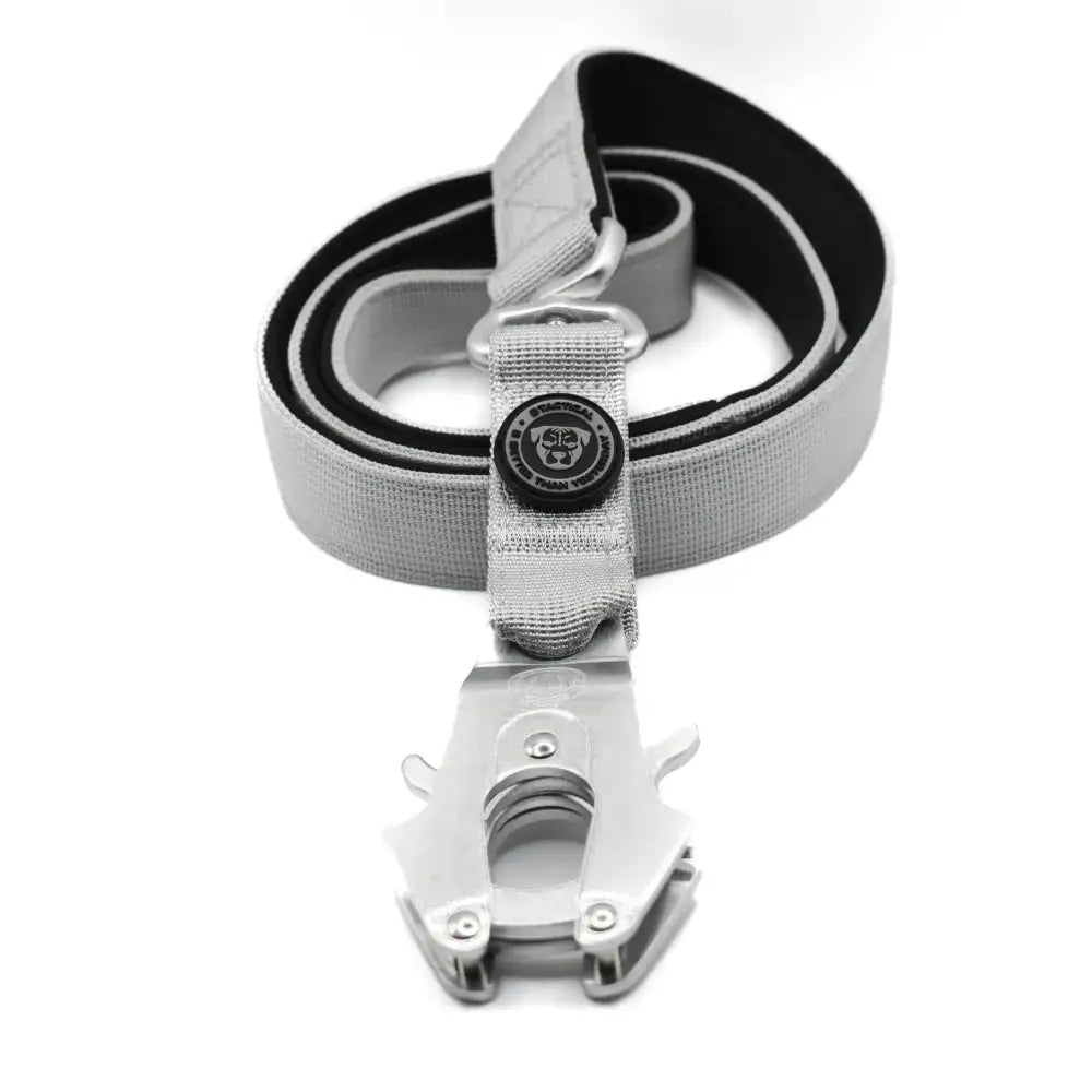 BTactical™ Nylon Frog Clip Dog Lead | Extra-Strong Anti Tangle - Misty Grey 100cm Dog Lead