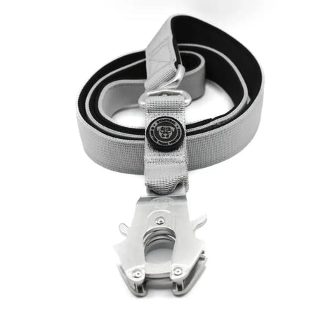 BTactical™ Nylon Frog Clip Dog Lead | Extra-Strong Anti Tangle - Misty Grey 100cm Dog Lead