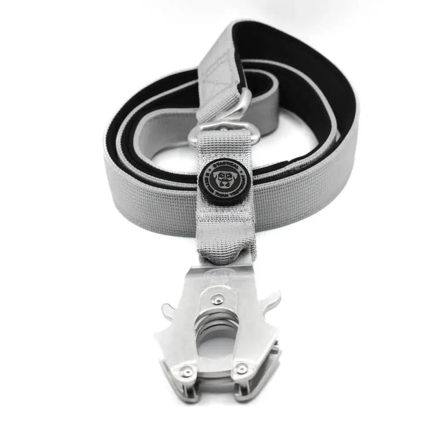BTactical™ Nylon Frog Clip Dog Lead | Extra-Strong Anti Tangle - Misty Grey 100cm Dog Lead