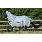 Bucas Buzz Off Fly Rug Detachable Neck Silver/Blue 5'6 (125) Fly Rugs