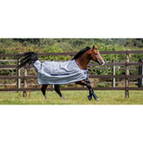 Bucas Buzz Off Fly Rug Detachable Neck Silver/Blue 5'6 (125) Fly Rugs