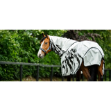 Bucas Buzz Off Waterproof Fly Rug Rain Zebra Detachable Neck Zebra Print 5'0 (115) Waterproof Fly Rugs