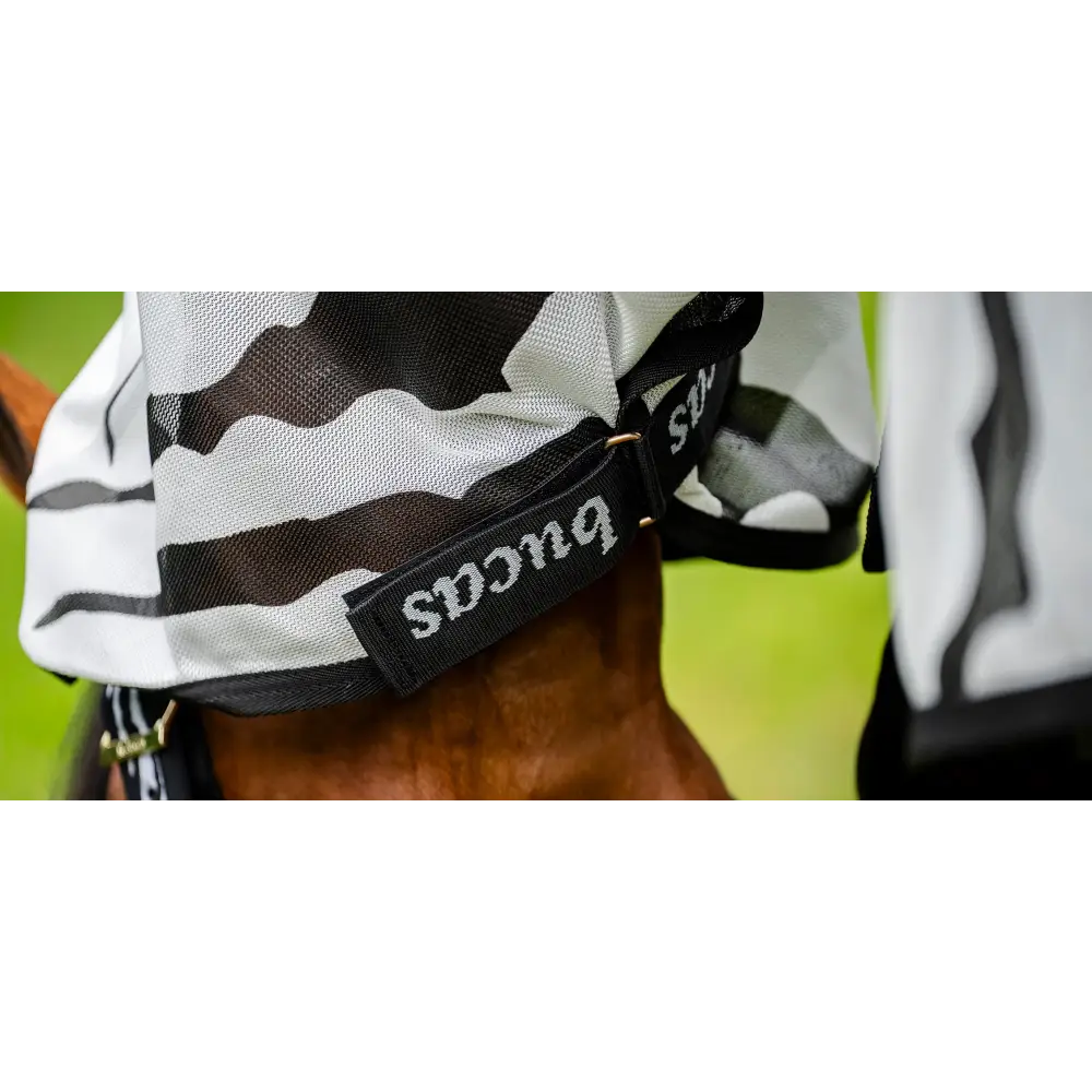 Bucas Sweet Itch Zebra Fly Rug For Horses & Ponies Zebra Print 3'6 (85) Fly Rugs