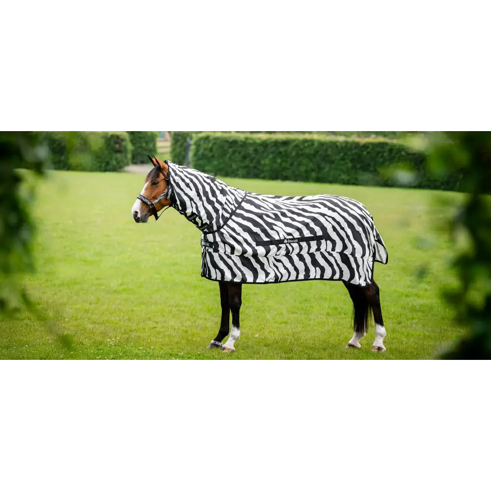 Bucas Sweet Itch Zebra Fly Rug For Horses & Ponies Zebra Print 3'6 (85) Fly Rugs