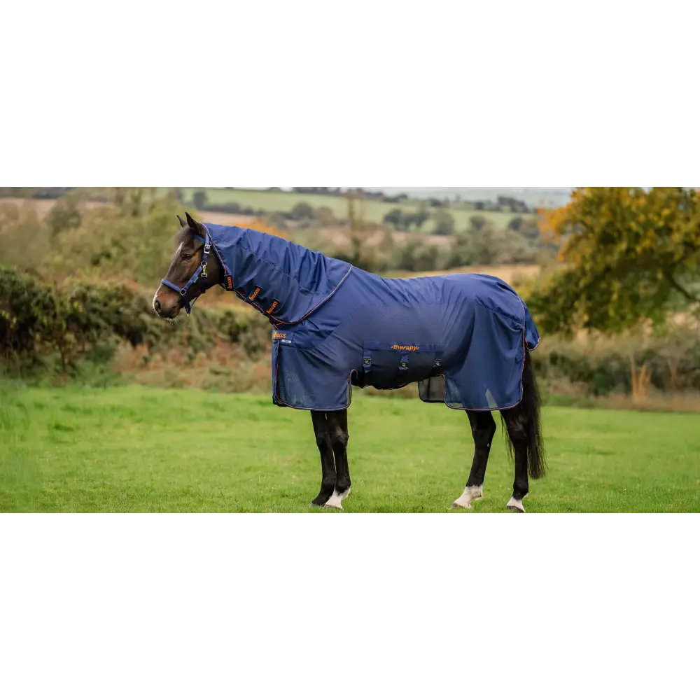 Bucas Therapy Mesh Cooler Navy/Orange 5'0 (115) Therapy Rugs