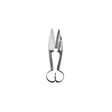 Silver metal burgon and ball ball dagging shears with double bow heart-shaped handles for precise cutting