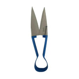 Blue-handled metal burgon & ball dagging shears single bow straight with sharp pointed blades for precise cutting