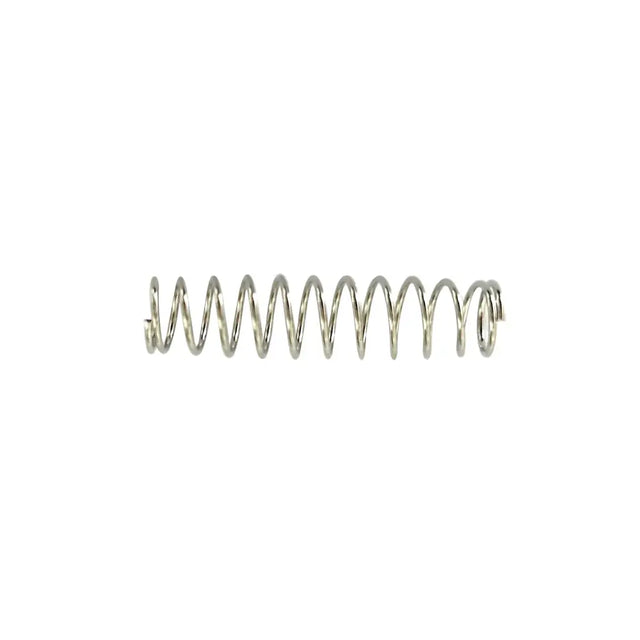 A sleek metallic silver coil spring for burgon & ball footrot shears with a polished uniform design