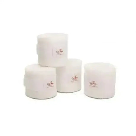 White cal rei mesh work bandages with subtle logo offer excellent oxygen contribution for horse leg support