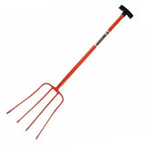 Caldwells 4 Prong Tubular Muck Fork Pt Blue Forks