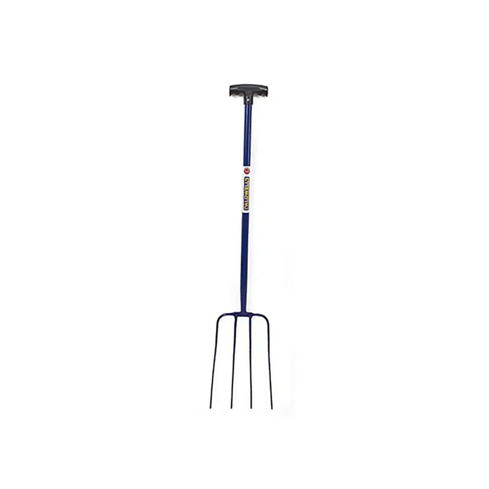 Caldwells 4 Prong Tubular Muck Fork Pt Blue Barnstaple Equestrian Supplies