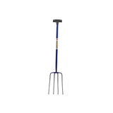 Caldwells 4 Prong Tubular Muck Fork Pt Blue Barnstaple Equestrian Supplies