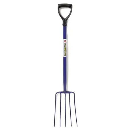 Caldwells 5 Prong Tubular Muck Fork Pyd Blue Forks