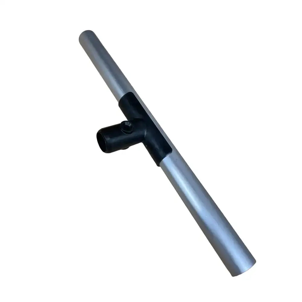 Silver aluminum camel shavings fork handle with black plastic t-shaped joint for shavings fork replacement tine
