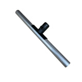 Silver aluminum squeegee handle with black plastic clamp for camel shavings fork replacement tines and fork replacement