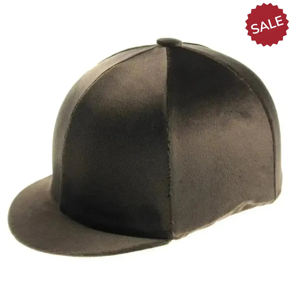 Capz Plain Cap Cover Velour Black Hat Silks
