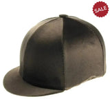 Capz Plain Cap Cover Velour Black Hat Silks
