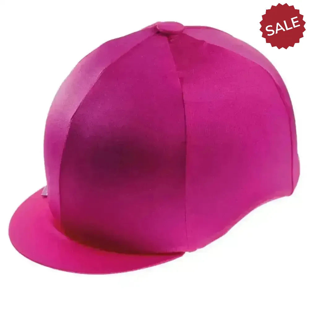 Capz Plain Hat Cover Cerise Hat Silks