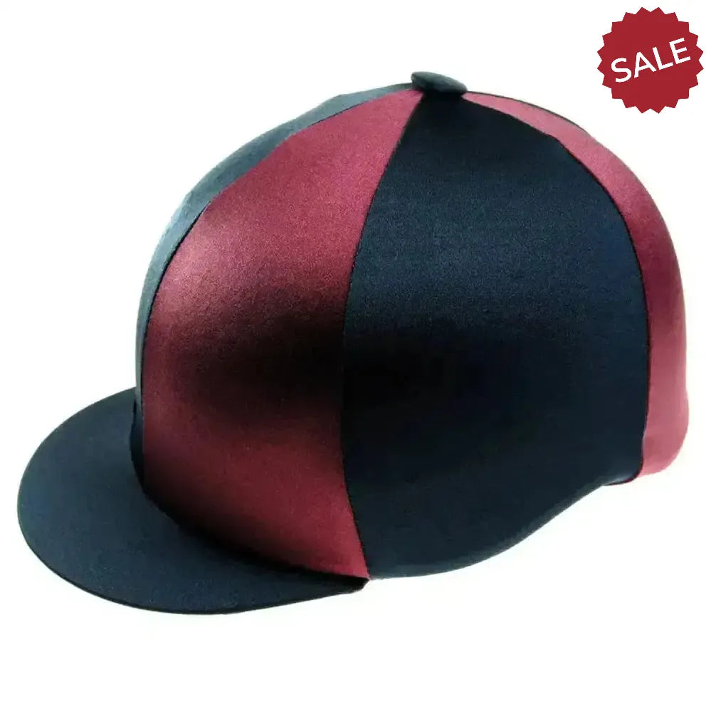 Capz Two-Tone Cap Cover Lycra Black/Red Hat Silks