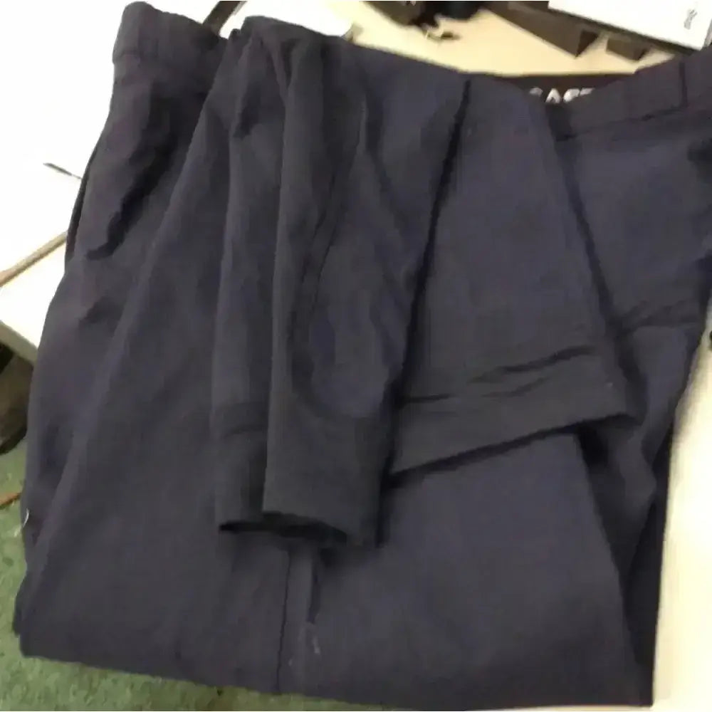Dark navy blue castle mens breeches with tailored fit and visible stitching details perfect as riding breeches