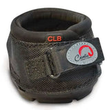 Black cavallo cute little boot with clb upper, soft foam collar, adjustable strap, and heavy duty industrial sole