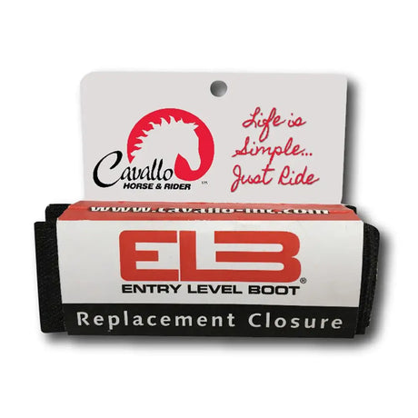Red and black cavallo entry level boot replacement closure for cavallo horse riding boots back side shown