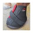 Black and red cavallo pastern wraps with adjustable velcro straps for secure fit and easy use