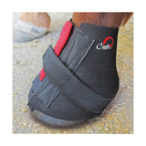 Black and red cavallo pastern wraps with adjustable velcro straps for secure fit and easy use