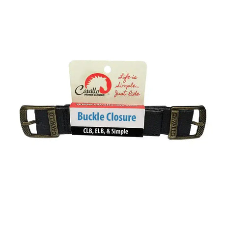 Black cavallo trek replacement buckle closure with bronze metal buckles for cavallo trek boot straps
