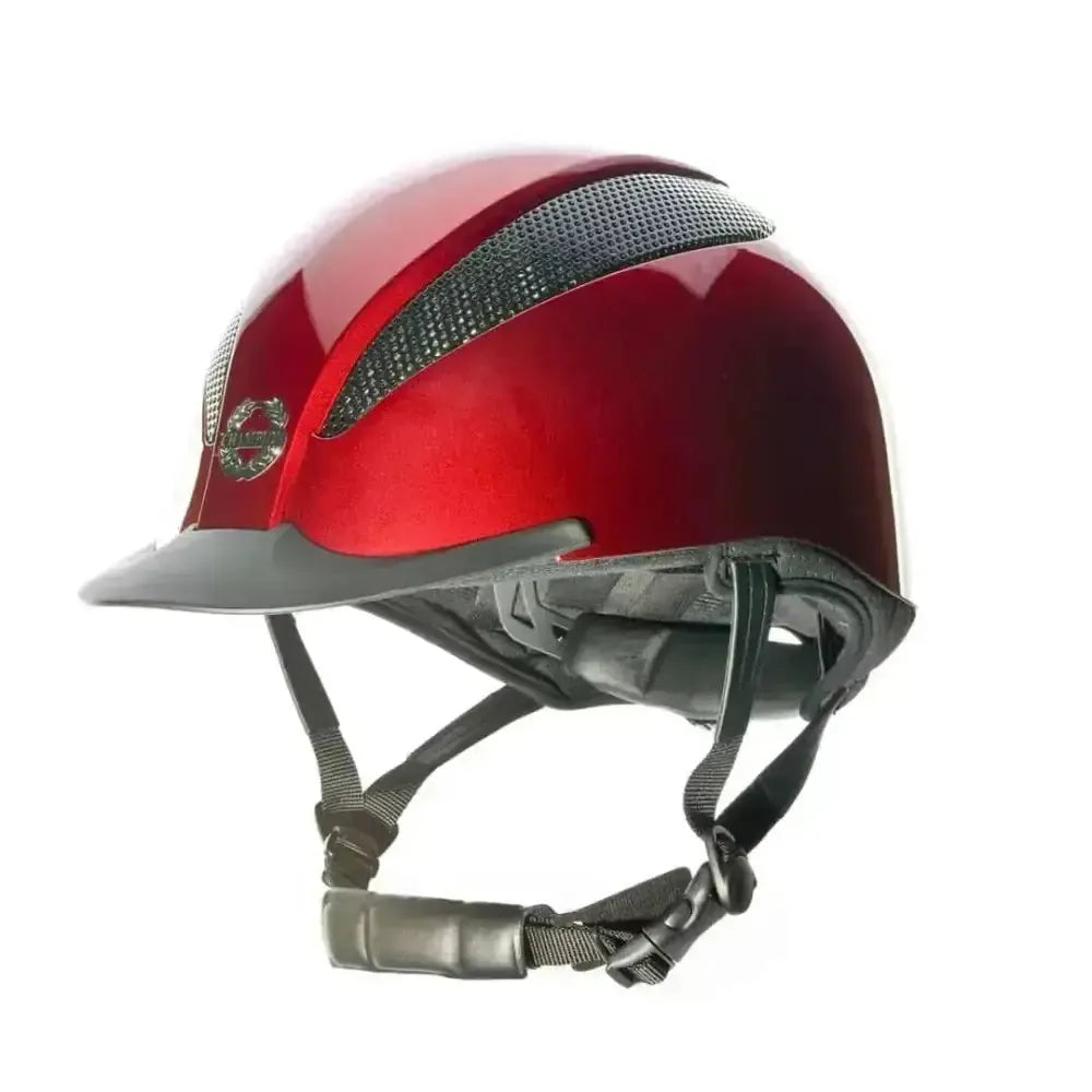Champion Air-Tech Deluxe Adjustable Riding Hats Metallic Red Small (52 - 54) Adjustable Riding Hats