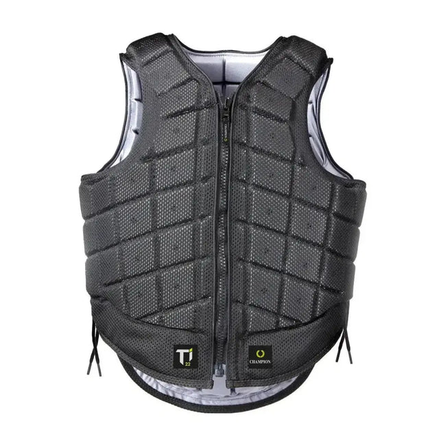 Champion Titanium Ti22 Youths Body Protectors Grey Youth Small Short Body Protectors Barnstaple Equestrian Supplies