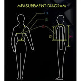 Measurement diagram showing human body dimensions for sizing champion titanium ti22 youths body protectors