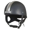 Champion Ventair Deluxe Skull Riding Hat 51cm - 55cm Black / Silver 51Cm (00 Or 6 1/4) Horse Riding Helmet