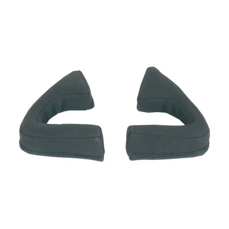 Black padded triangular ear cushions for champion ventair harness offering comfort and support for pro-lite deluxe helmets