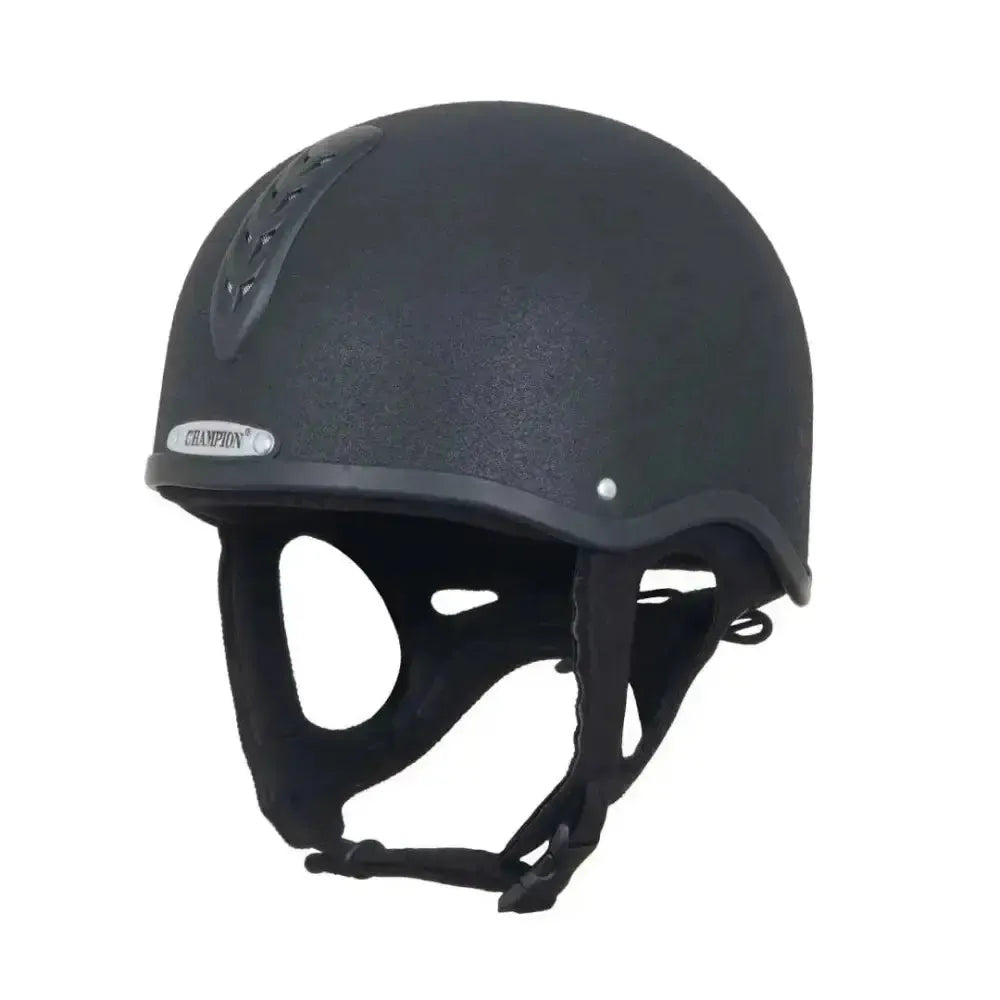 Champion X-Air Plus Jockey Helmet Riding Hat 56cm - 63cm Black 55Cm - 56Cm (1 1/2) Horse Riding Helmet