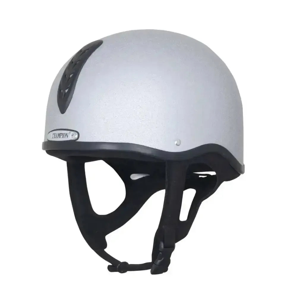 Champion X-Air Plus Jockey Helmet Riding Hat 56cm - 63cm Silver 57Cm - 58Cm (2 1/2) Horse Riding Helmet