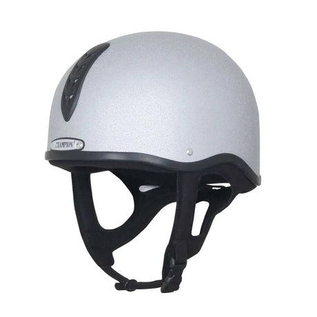 Champion X-Air Plus Jockey Helmet Riding Hat Silver62cm-63cm5 - Barnstaple Equestrian Supplies