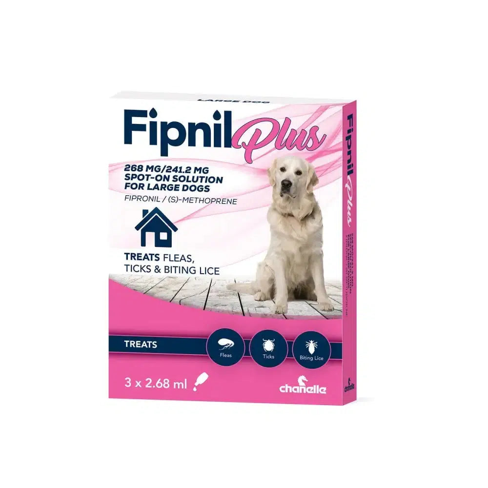 Chanelle Fipnil Plus Spot-On For Large Dogs 20 - 40 X KG - 3 PIPETTES Barnstaple Equestrian Supplies