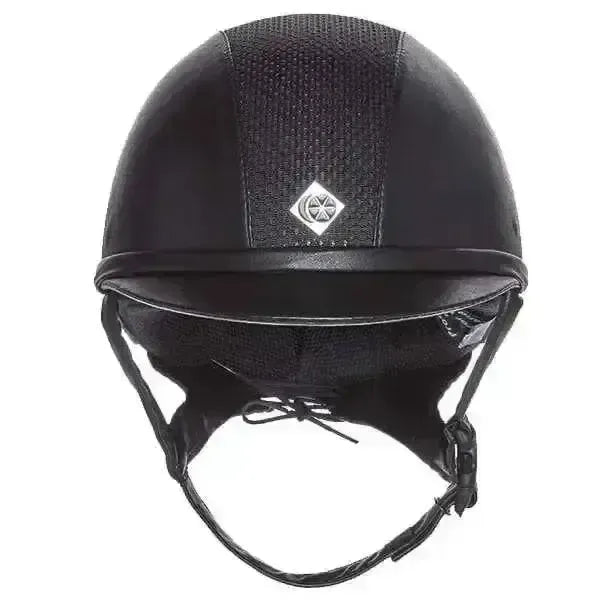 Charles Owen AYR8 Plus Leather Look Riding Hats 54 cm Black Riding Hats