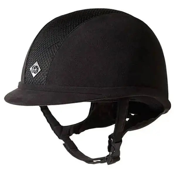 Charles Owen AYR8 Plus Riding Hat Black 54Cm (0 1/2 Or 6 5/8) Standard Riding Hats Barnstaple Equestrian Supplies