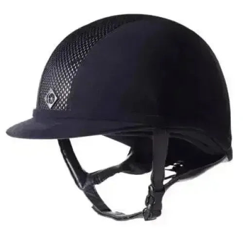 Charles Owen AYR8 Plus Riding Hat Navy / Silver 54Cm (0 1/2 Or 6 5/8) Standard Riding Hats