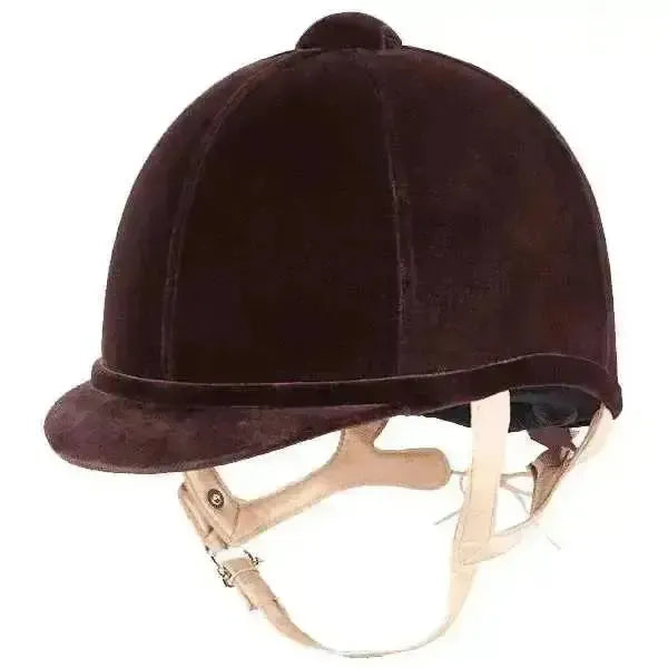 Charles Owen Fian Velvet Riding Hat 49Cm (000) Brown Riding Hats