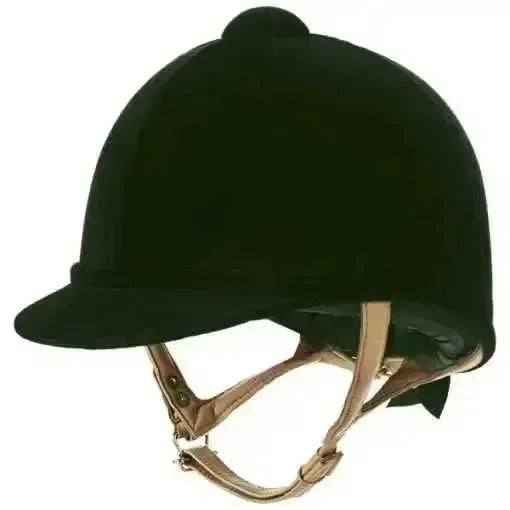 Charles Owen Fian Velvet Riding Hat 54Cm (0 1/2 Or 6 5/8) Green Riding Hats
